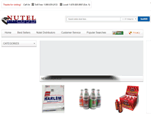 Tablet Screenshot of nuteldistributors.com